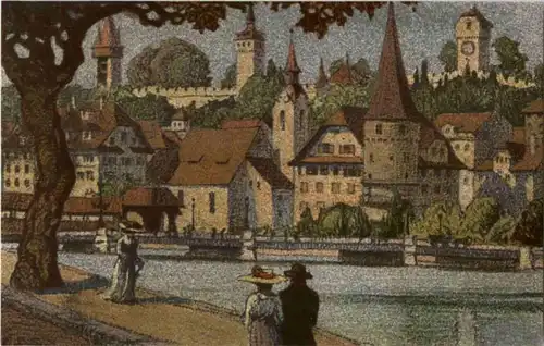 Luzern - Künstlerkarte Ernst E. Schlatter -141438