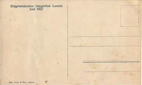 Luzern - Eidg. Sängerfest 1922 -141522