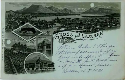 Gruss aus Luzern - Litho -141584
