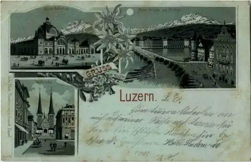 Gruss aus Luzern - Litho -141590