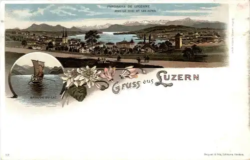 Gruss aus Luzern - Litho -141630