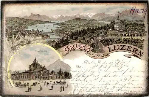 Gruss aus Luzern - Litho -141650