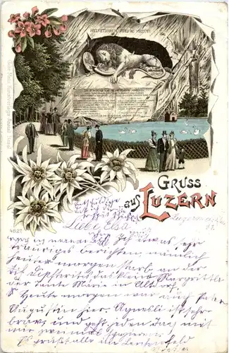 Gruss aus Luzern - Litho -141644