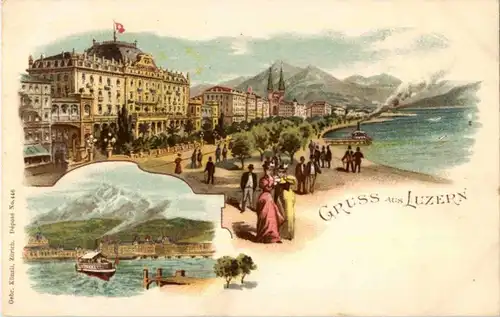 Gruss aus Luzern - Litho -141670