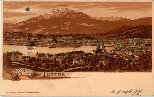 Gruss aus Luzern - Litho -141664