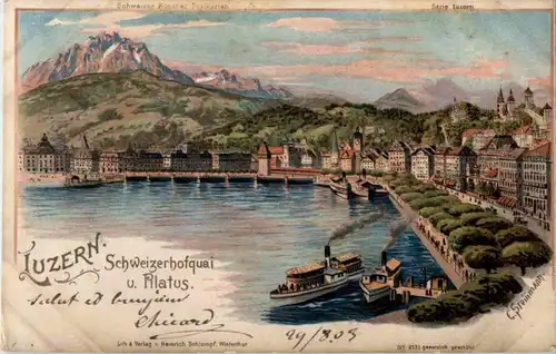Gruss aus Luzern - Litho -141690
