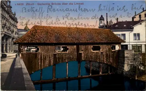 Zürich - Gedeckte Brücke -142910