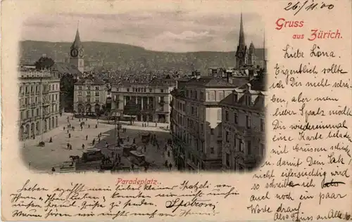 Gruss aus Zürich - Paradeplatz -143188