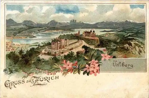 Gruss aus Zürich - Ütliberg - Litho -143326