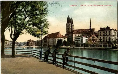 Zürich - Blick vom Bauschänzli -143390