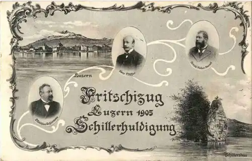 Luzern - Fritschizug 1905 Schillerhuldigung -141498