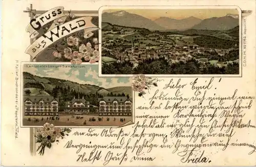 Gruss aus Wald - Litho -143574