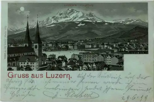 Gruss aus Luzern - Litho -141588