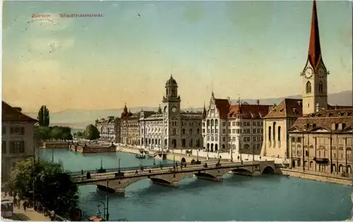 Zürich - Stadthausquai -143428