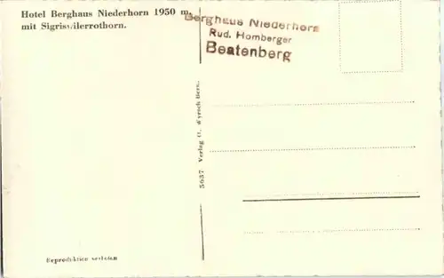 Hotel Berghaus Niederhorn -142816