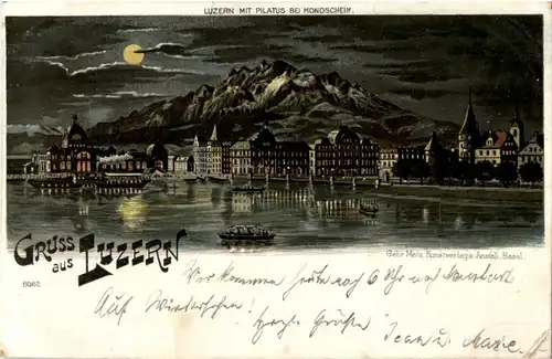 Gruss aus Luzern - Litho -141608