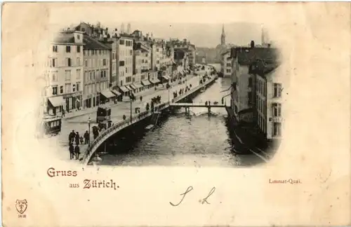 Gruss aus Zürich - Limmatquai -143276