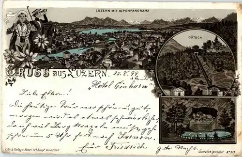 Gruss aus Luzern - Litho -141628