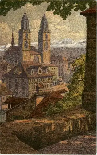 Zürich - Künstlerkarte E.E. Schlatter -143296