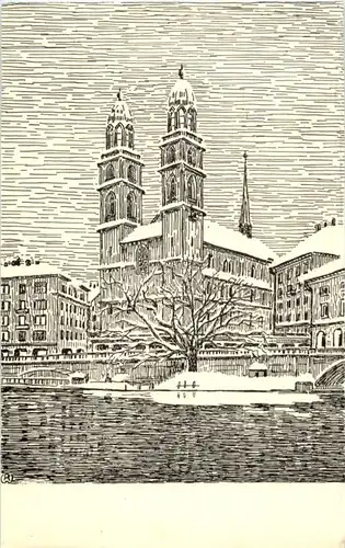 Zürich - Grossmünster -143058