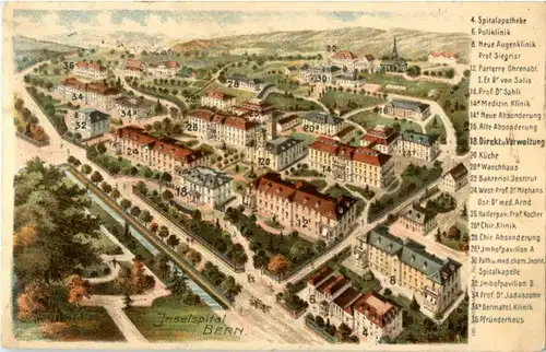 Bern - Inselspital Litho -142798