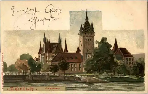 Zürich - Landesmuseum - Litho -143300