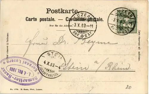 Luzern - Samariter Bazar 1903 -140942