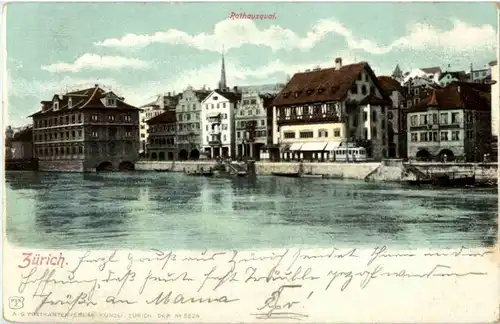 Zürich - Rathausquai -143380