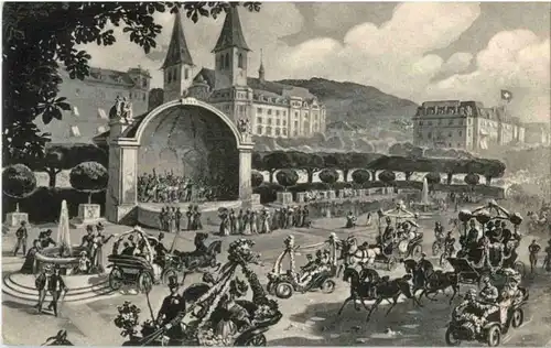 Luzern - Kurplatz - Blumenkorso -141030