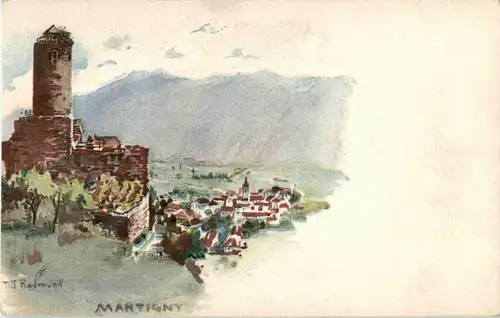 Martigny - Künstlerkarte Redmund -144308