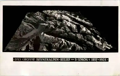 Das grosse Berneralpen Relief - S. Simon -144834