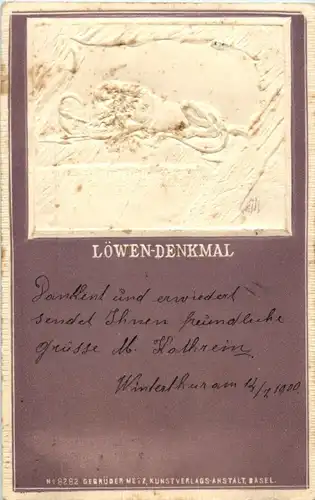 Luzern - Der Löwe - Prägekarte -141490