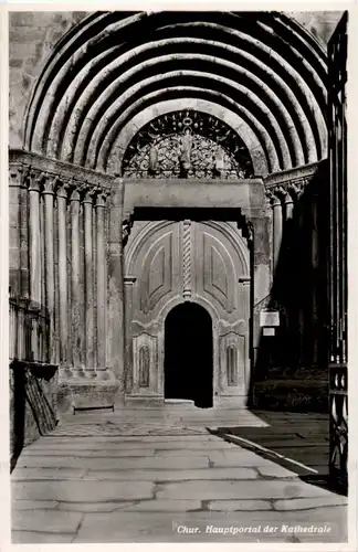 Chur - Hauptportal der Kathedrale -144770
