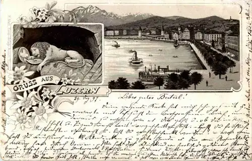 Gruss aus Luzern - Litho -141640