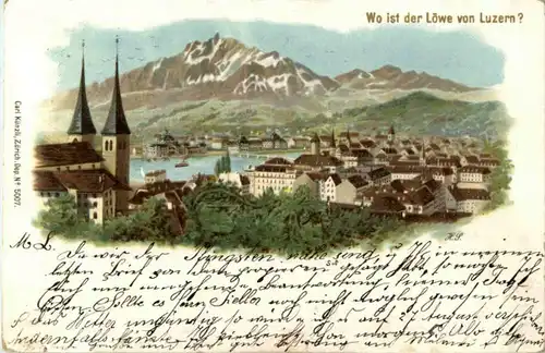 Gruss aus Luzern - Litho -141660
