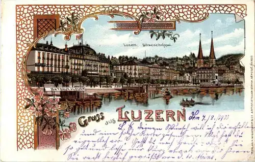 Gruss aus Luzern - Litho -141700