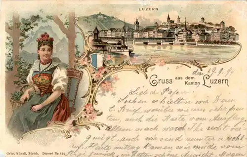 Luzern - Litho Tracht -141740