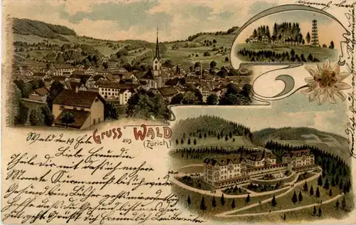 Gruss aus Wald - Litho -143572