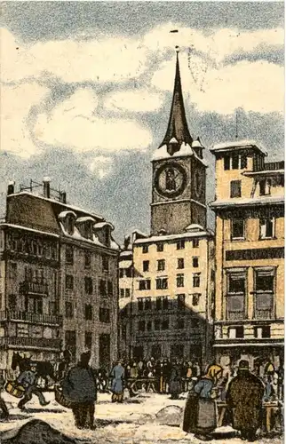 Zürich - Künstlerkarte -143724