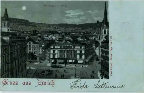 Gruss aus Zürich - Litho -143710