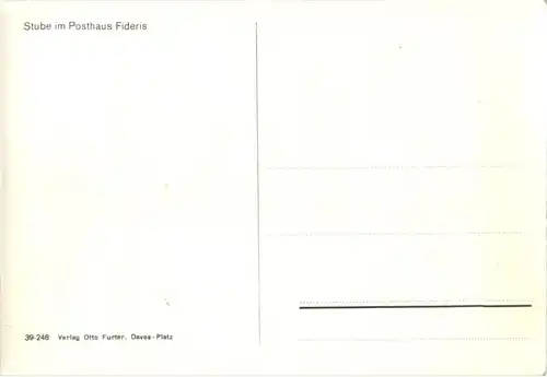 Stube im Posthaus Fideris -143840
