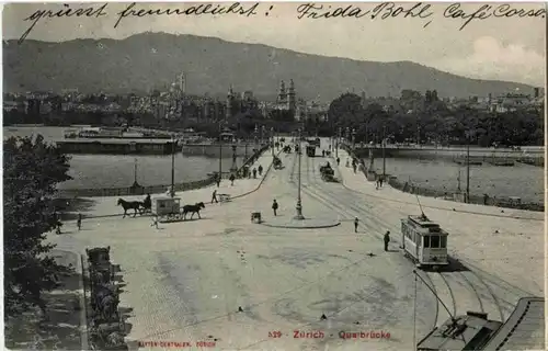 Zürich - Quaibrücke - mit Tram -143144