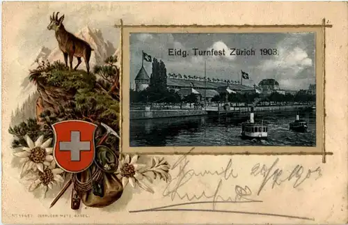 Zürich - Eidg. Turnfest 1903 - Litho -143730
