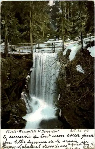 Fluela Wasserfall bei Davos -145434