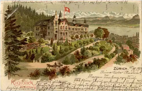 Zürich - Rigiblick - Litho -143570