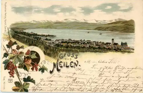 Gruss aus Meilen - Litho -143588
