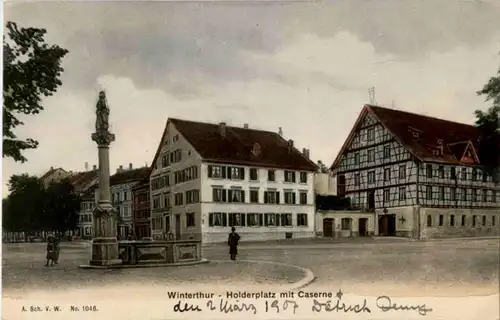 Winterthur - Holderplatz mit Caserne -143612