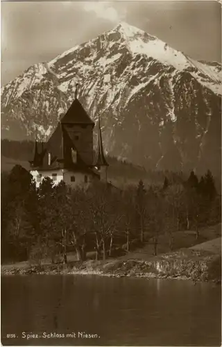 Spiez - Schloss mit Niesen -144828