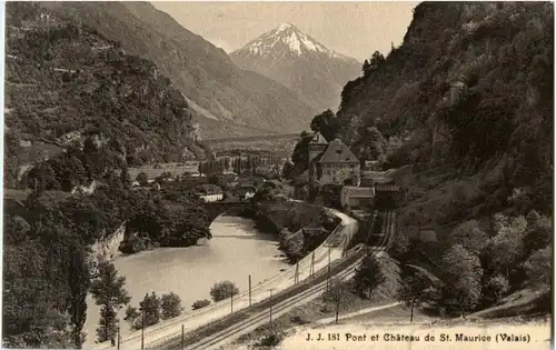 Pont et Chateau de St. Maurice -145772