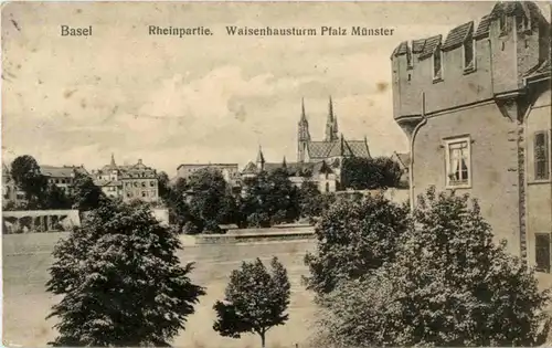 Basel - Waisenhausturm Pfalz Münster -145810